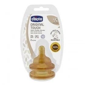 Соска латексна для густий їжі Original Touch, 6м + (2 шт.), Chicco (Чико)
